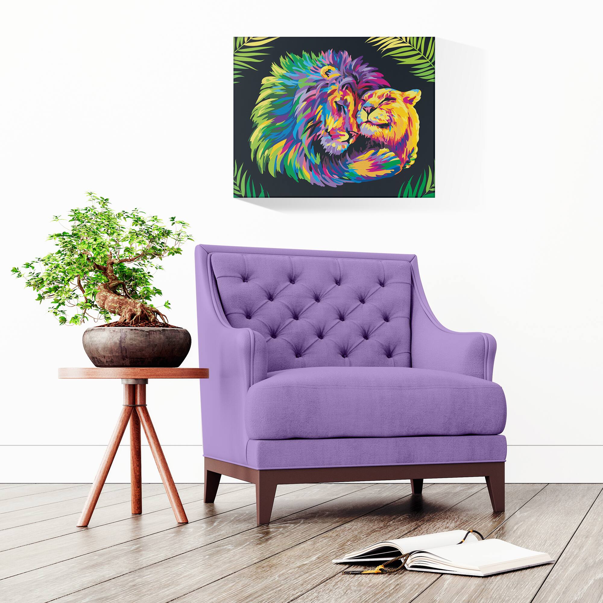 ArtSkills® Lions & Giraffes Premium Paint by Number Set